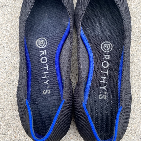 Rothy’s Black The Point Knit Ballet Flats size 6.5 - Picture 4 of 11